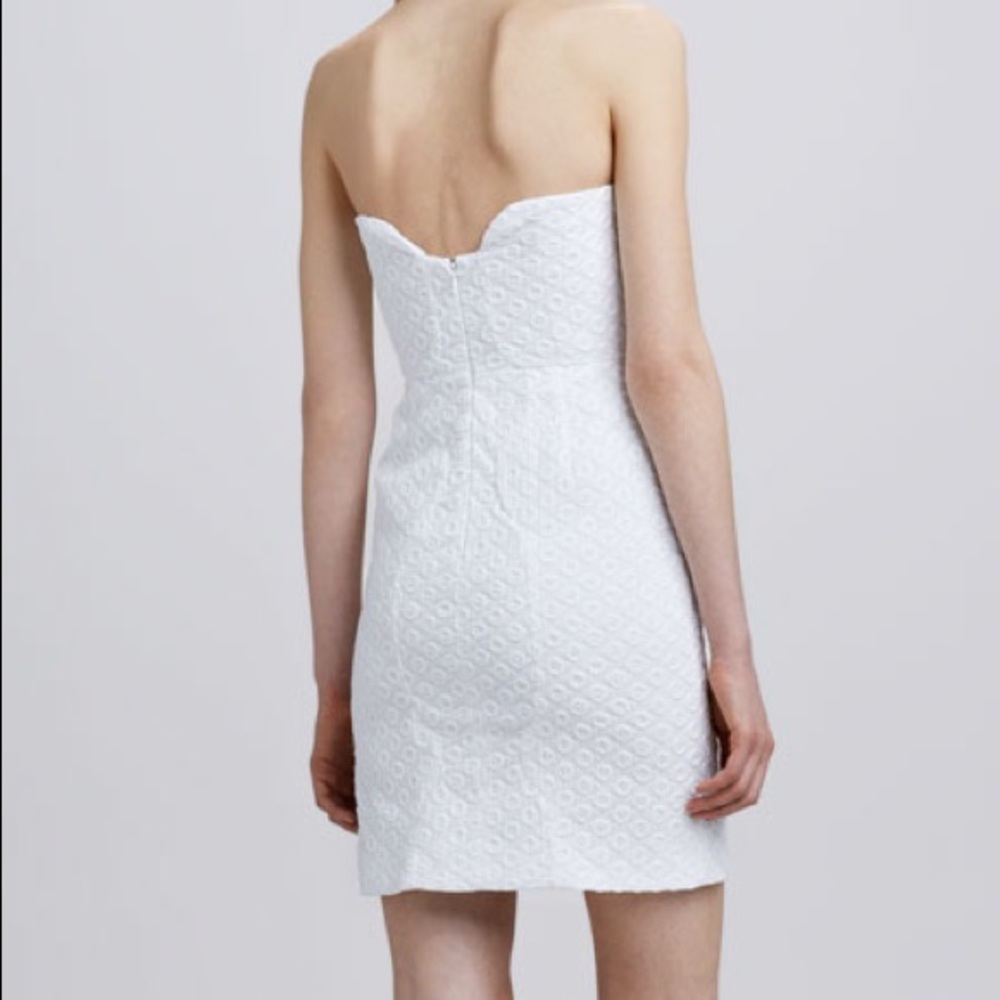 DVF Sahara White Strapless Dress